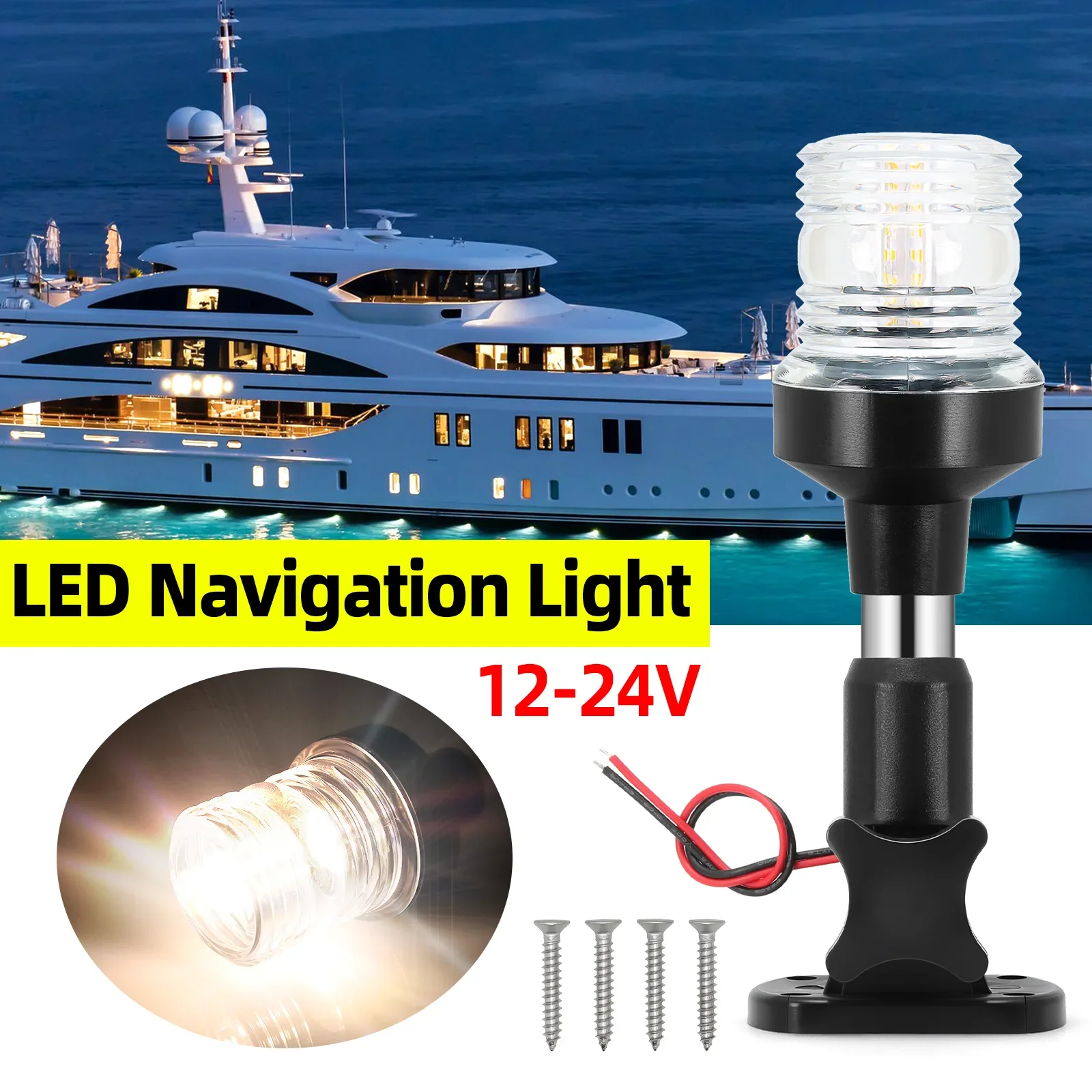 AD 12-24V navigasyon ışığı 6 i - Fishing Boat Paddle incelemesi ve fiyatı